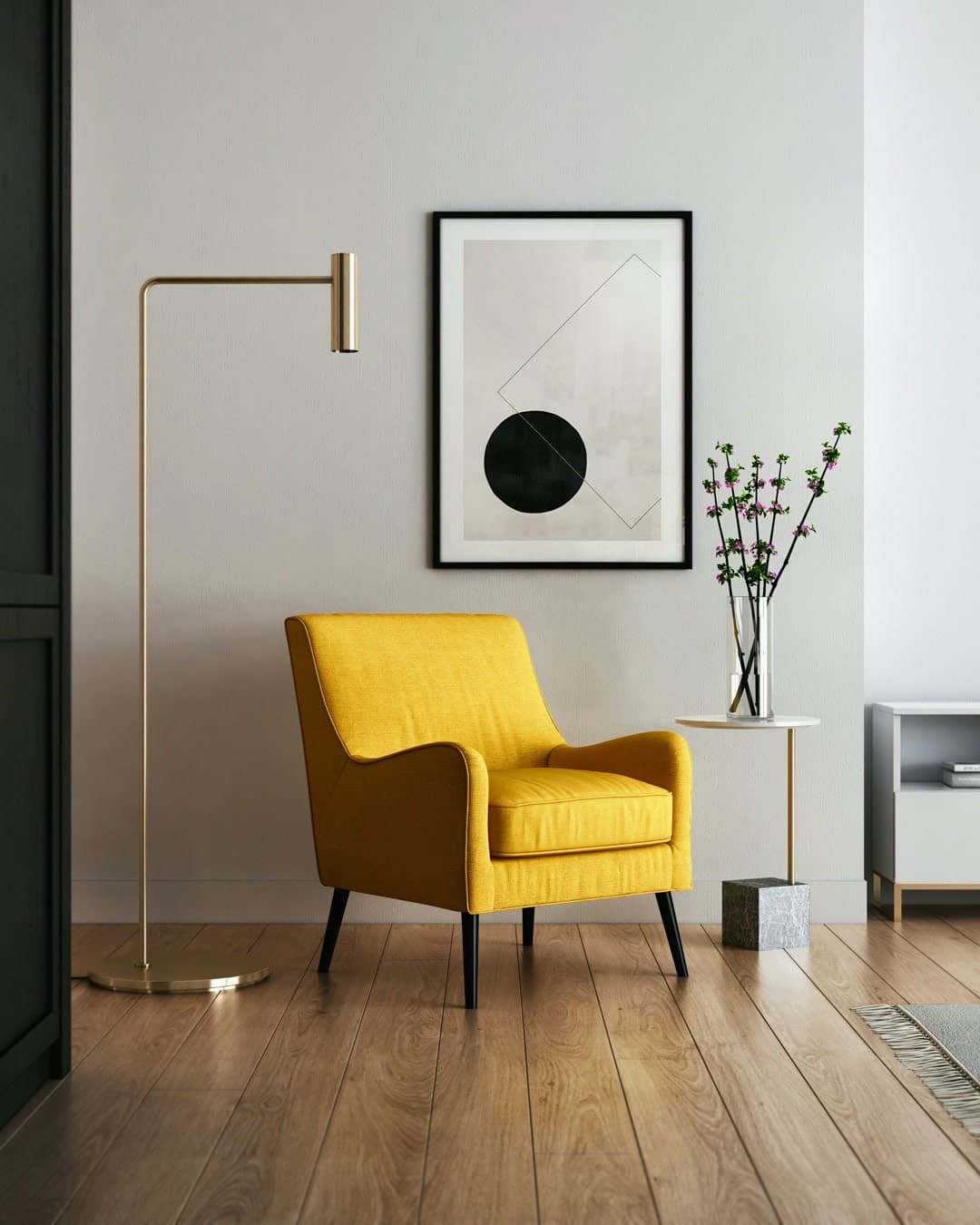 Day to Night — 03 · Yellow armchair — day