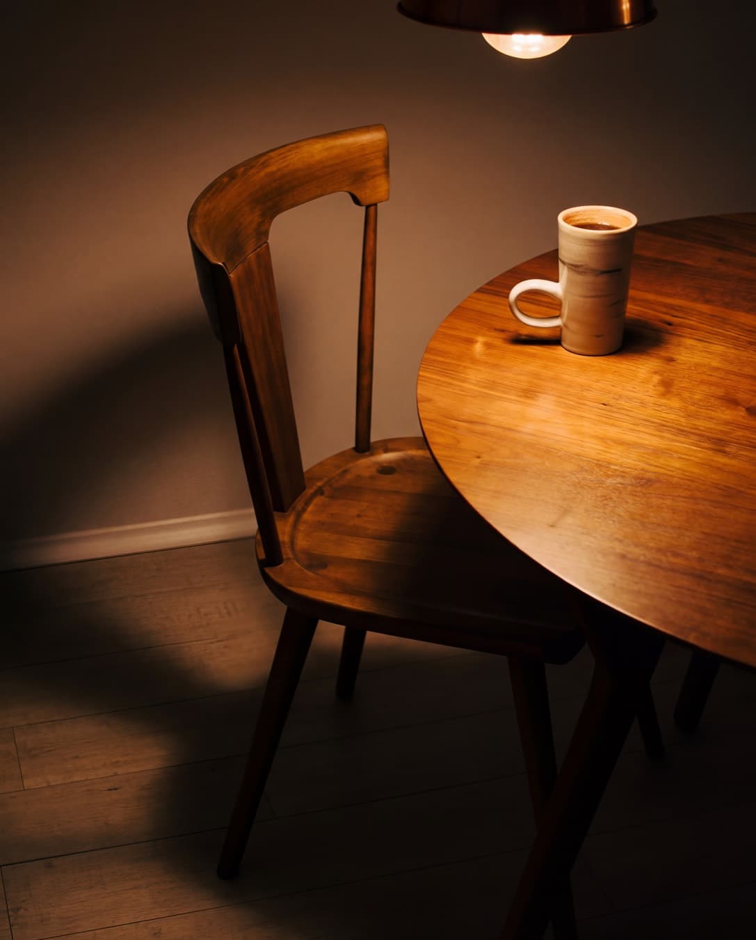 Day to Night — 04 · Table and chair — night